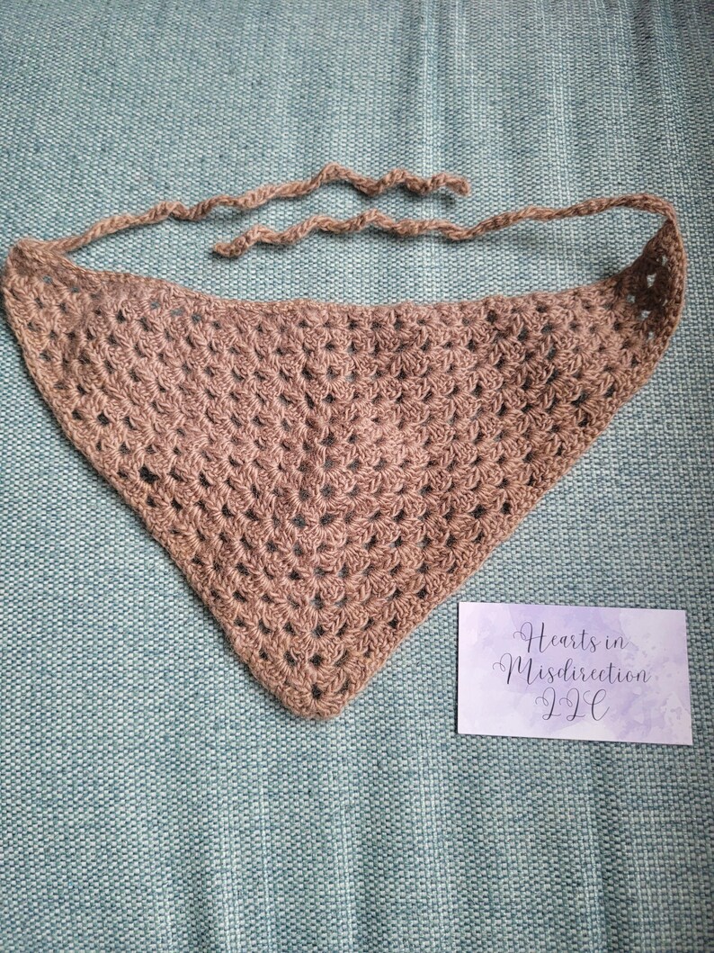 String Bandana Crochet Bandana: Colorful Handmade Hair Accessory - Etsy