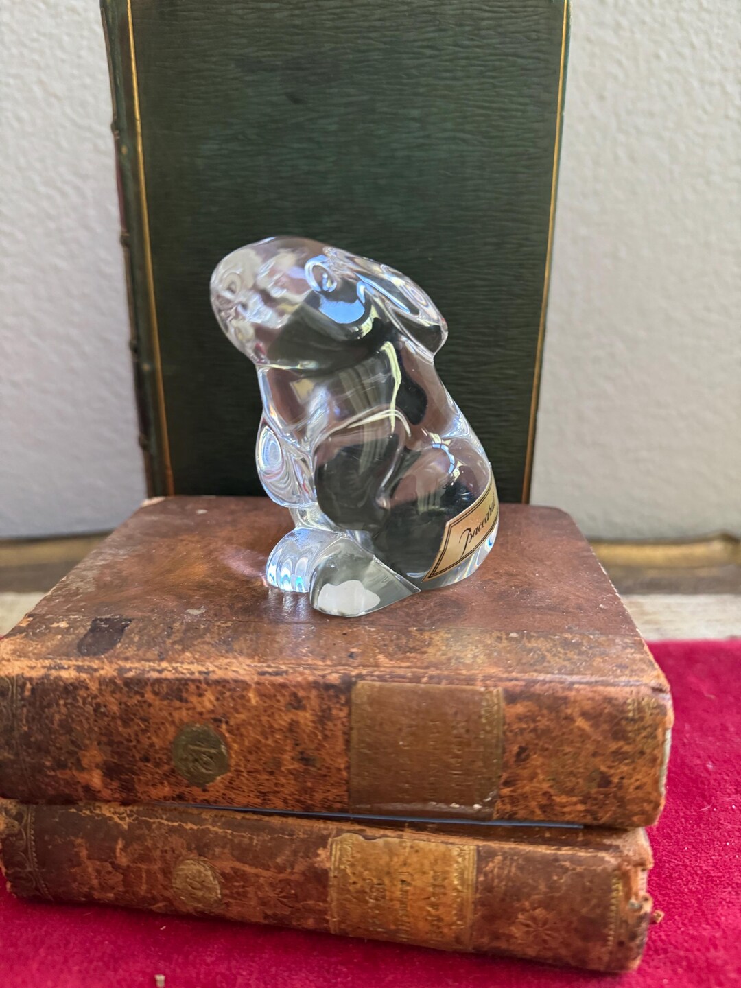 Baccarat Crystal Sitting Rabbit Figurine - Etsy