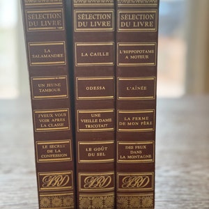 Three French books. Selection du livre du reader&#39;s digest, French, hardcover, 1978