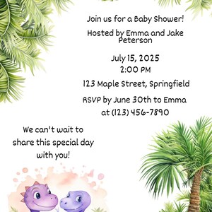 26 Dibujos de Dinosaurios – Arte de Dinosaurios para Baby Shower y Decoración de Habitación Infantil / Brontosaurios y Dibujos Tiernos de Dinosaurios imagen 7