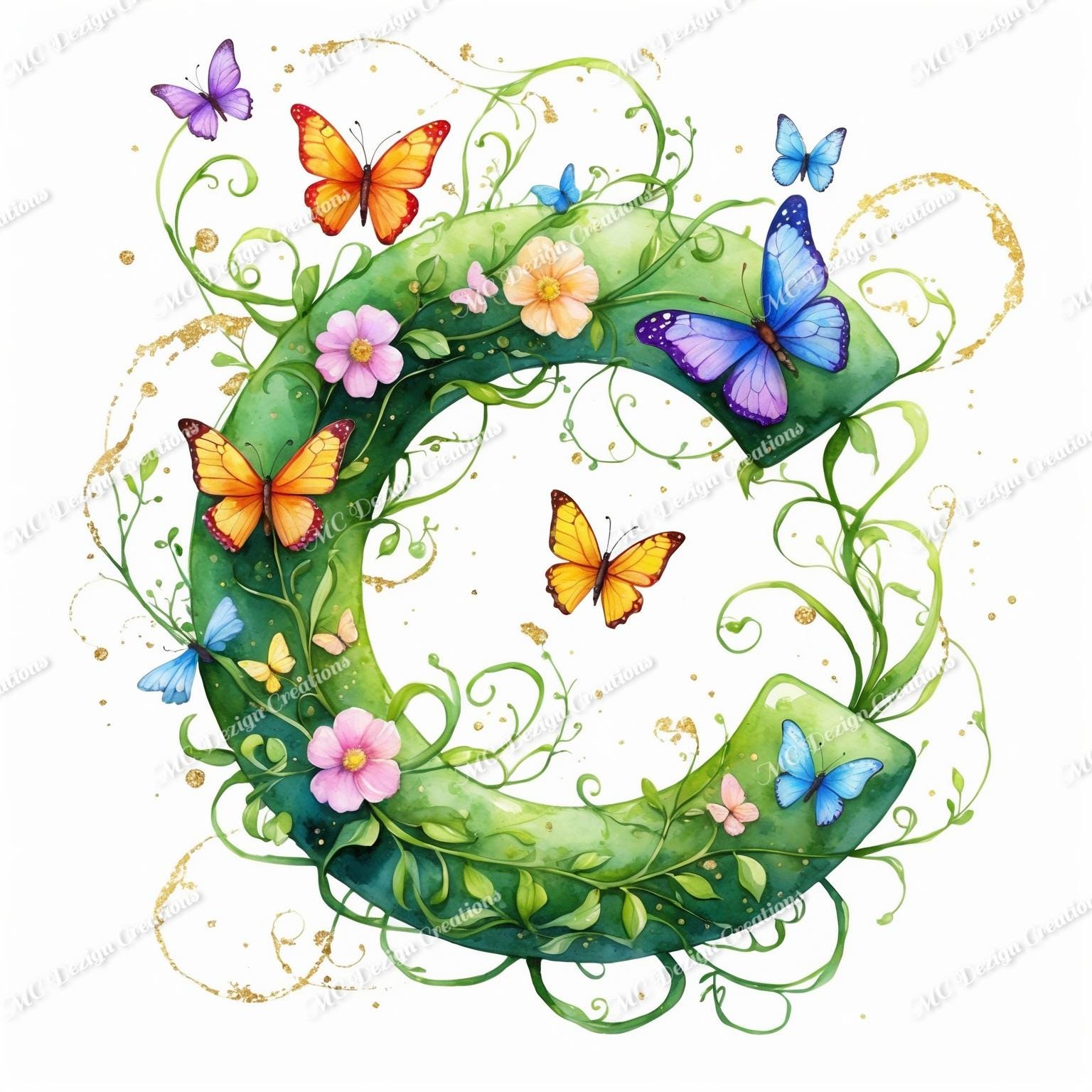 26 Alphabet Letter Clipart - Fancy Lettering, Decorative Alphabet ...