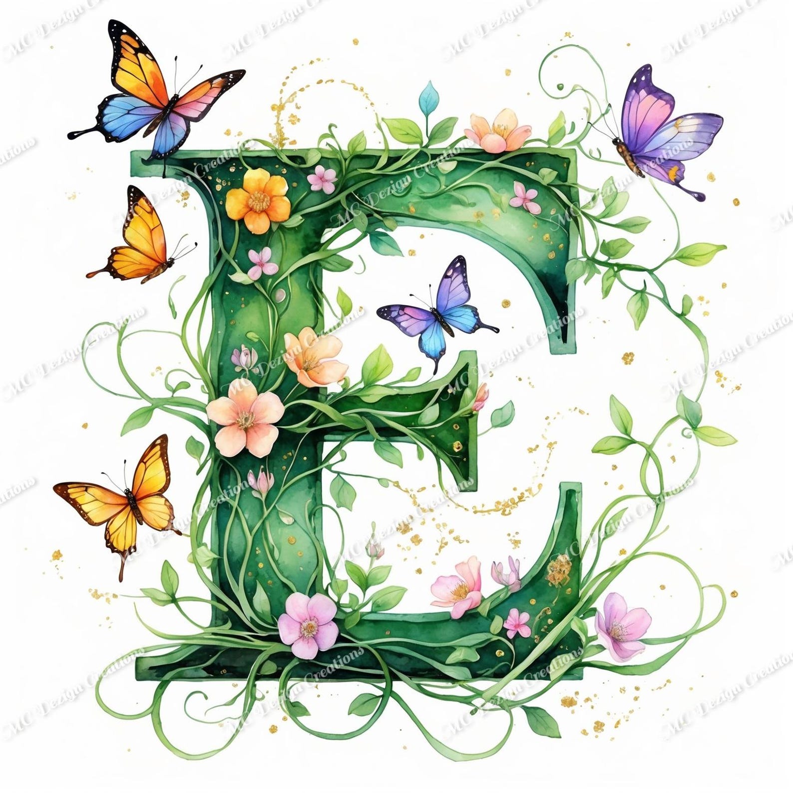 26 Alphabet Letter Clipart - Fancy Lettering, Decorative Alphabet ...