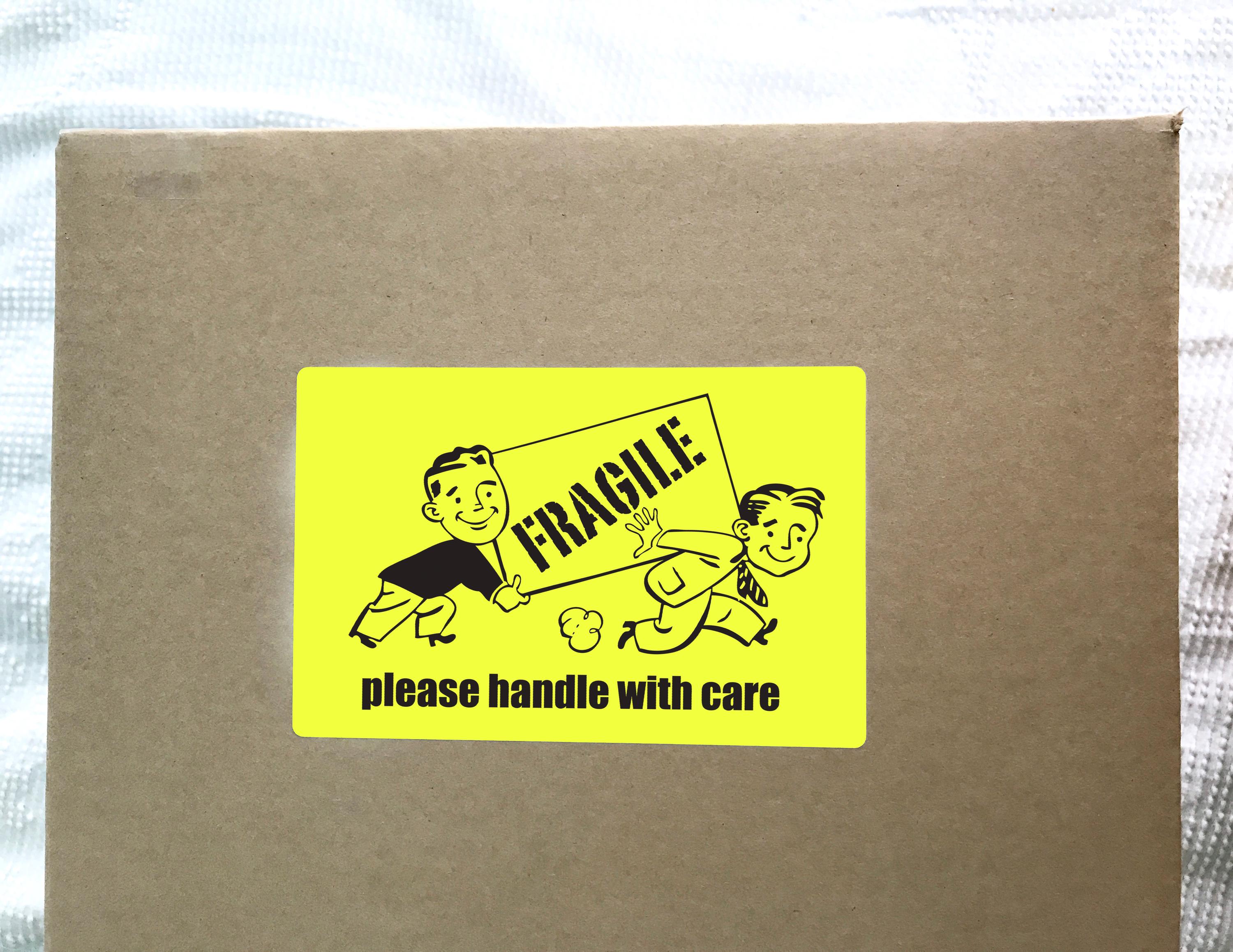 20 Fragile Shipping Stickers. Handle With Care Sticker. Fragile Labels ...