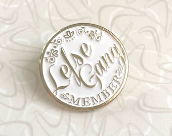 Enamel Pin - White Lefse Gang Member Pin - Lefse Making Party -  Lefse Maker