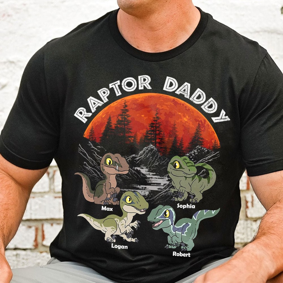 Personalized Father of Raptors T Shirt, Raptor Shirt, Father' Day Gift ...