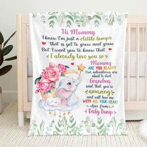 Love From Baby Bump - Personalized Mother's Day Pregnancy New Mom Blanket