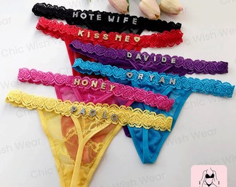 Name Thong, Personalised Name Thong, Custom Name Thong