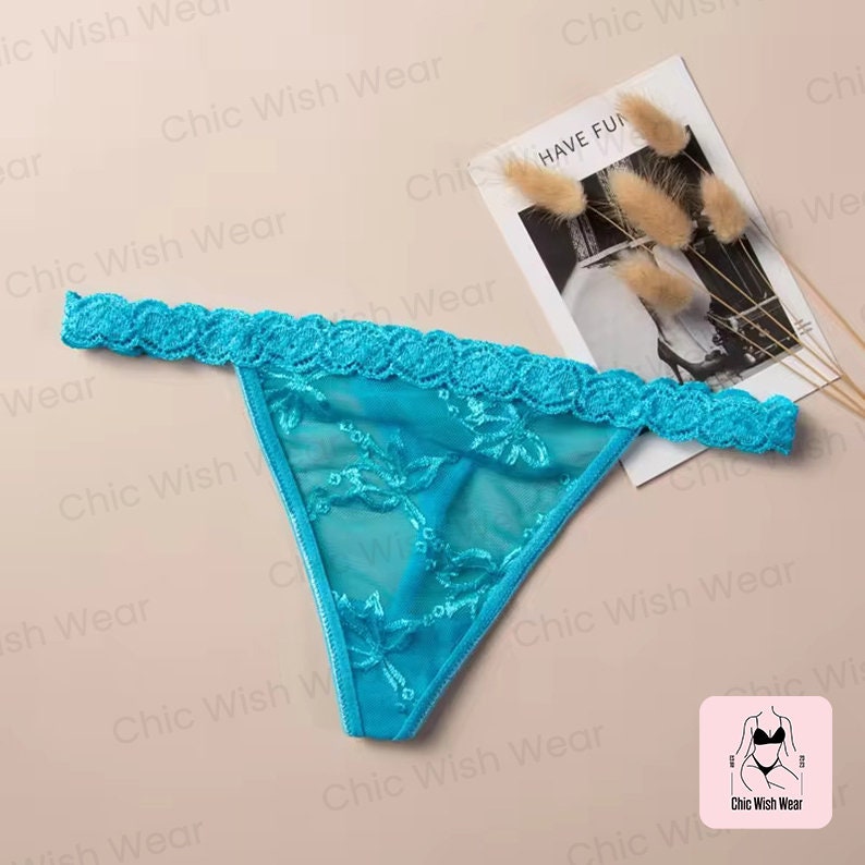 Name Thong, Personalised Name Thong, Custom Name Thong Blue