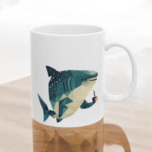 Kubek Rekin Wielorybi, Kubek Rekin, Prezent dla Miłośnika Rekinów, Prezent dla Miłośnika Oceanu, Prezent Dla Miłośnika Zwierząt, Kubek Kawy Rekin Wielorybi, Kubek Ceramiczny