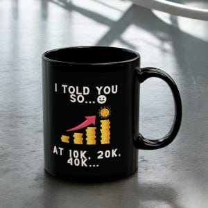 Caneca Bitcoin, Caneca Crypto, Presente para Investidor Bitcoin, Caneca Crypto Investor, Caneca Bitcoin Engraçada, Presente para Ele, Presente para Trader