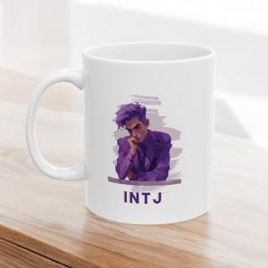 INTJ Mug, MBTI Coffee Cup, intj Birthday Gift, mbti Mug, Ceramic Mug, intj, mbti, gift for him