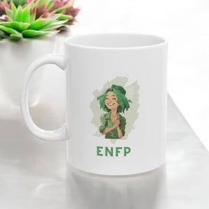ENFP Mug, MBTI Coffee Cup, enfp Birthday Gift, mbti Mug, Ceramic Mug, enfp, mbti, gift for her, psychology mug