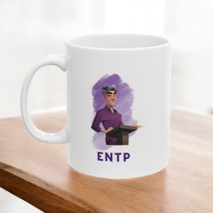 ENTP Mug, MBTI Coffee Cup, entp Birthday Gift, mbti Mug, Ceramic Mug, ENTP, mbti, gift for him
