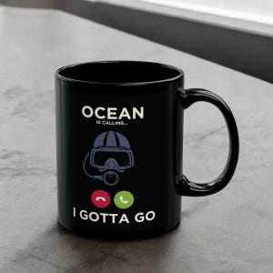 Diver Mug, Scuba Diver mug, Gift for Scuba Diver, Ocean Lover mug, Gift for Diving, Diving Mug, Gift for Scuba, Gift for Him, Gift for Her