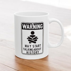 Geschiedenismok, praten over geschiedenismok, cadeau voor geschiedenisliefhebber, cadeau voor historicus, cadeau voor geschiedenisleraar, grappige geschiedenismok
