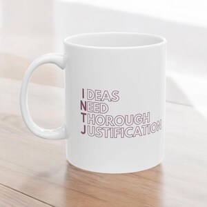 INTJ Mug, mbti Mug, MBTI Gift,16 personalities Gift, Ceramic Mug, introvert Gift, Unique intj Gift