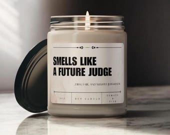 Smells Like A Future Judge Candle, Judge Candle, Law School Gift, Gift For Judge, Law School Graduation Gift