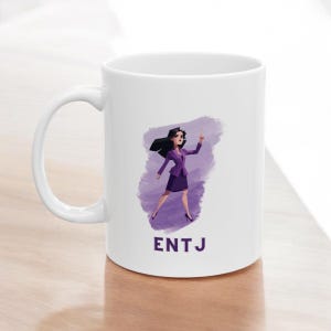 ENTJ Mug, MBTI Coffee Cup, entj Birthday Gift, mbti Mug, Ceramic Mug, ENTJ, mbti, gift for her