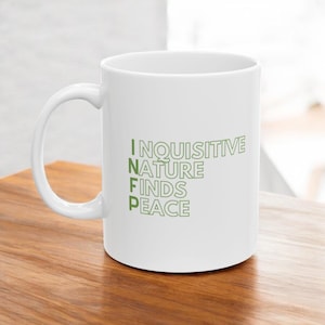 INFP Mug, mbti Mug, MBTI Gift,16 personalities Gift, Ceramic Mug, introvert Gift, Unique infp Gift