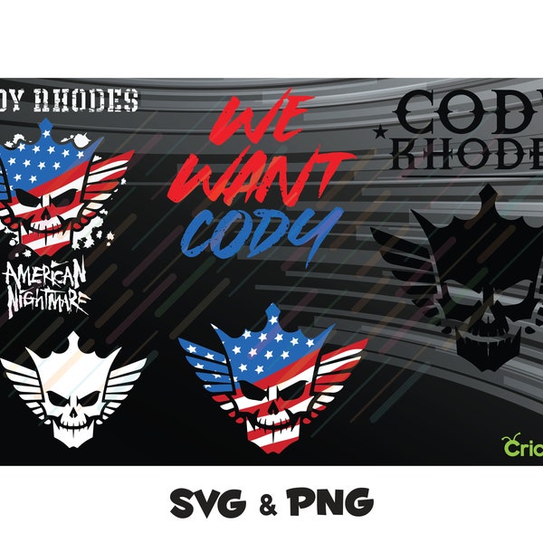 Cody Rhodes - SVG and PNG Files - High Resolution Images - Ready to use for Cricut