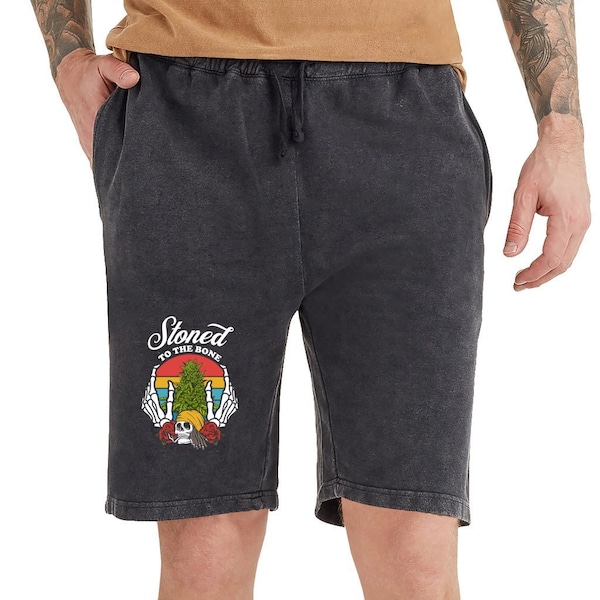 Stoner Cannabis Men's Shorts - Weed Pot Hemp Leaf, Marijuana Clothing, Stoner Male Gift, Maryjane, Kush 420 Dispensary, Sativa Indica