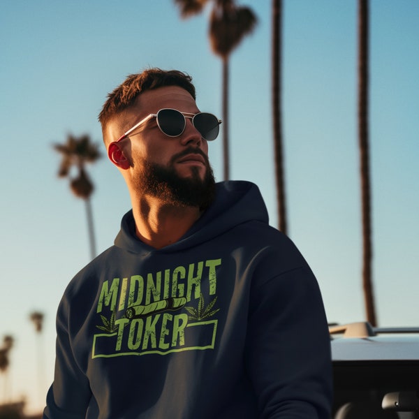 Blaze Your Style: The Viral Midnight Toker Hoodie by Doobie The Gecko