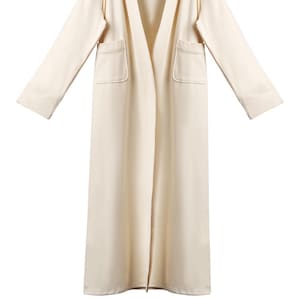 Travel Floor Length Cotton Robe ,free shipping,bridal gift, vacation robe, long cotton robe, maternity robe, perfect year round robe,kimono