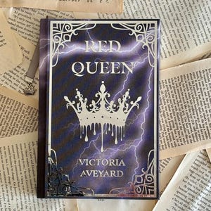 Handmade Rebound Red Queen by Victoria Aveyard Silvers Edition - Rebound Books - Unique Custom Book - Handmade Rebind