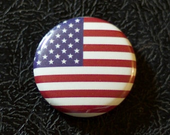 American Flag Buttons 2.25 Inches Diameter Patriotic American Flag Decorations for 4th of July Veterans Day Round USA Pins Election Day 12-Count USA Pinback Buttons