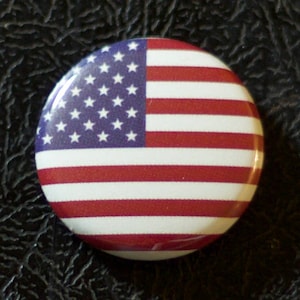 United States flag flatback - 1" (25.4mm), Made in USA