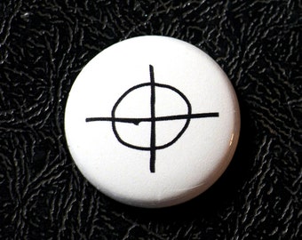 LIMITED RUN: 1" or 7/8" Zodiac pinback button - pin, badge, magnet, flatback, thumbtack, tie tack pin, Made in USA