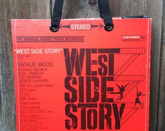 Record Album Tote Bag | Recycled Record Handbag | West Side Story