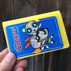 Carteira de cartão de crédito | Carteira Power Puff Girl | Mini-carteira