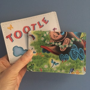 Carteira de cartão de crédito - Grande | Porta-cartão de vacinação 4 x 3 | Little Golden Books | reaproveitado