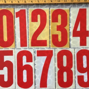 Números antiguos / Letrero de 6" para supermercado