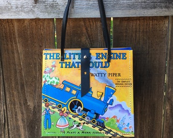 The Little Engine Hardback Book Handbag | Recycled Book Bag