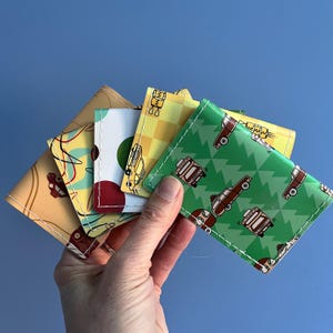 Monedero para tarjetas de crédito / Monedero retro mini / Monedero para tarjetas de presentación / Reutilizado