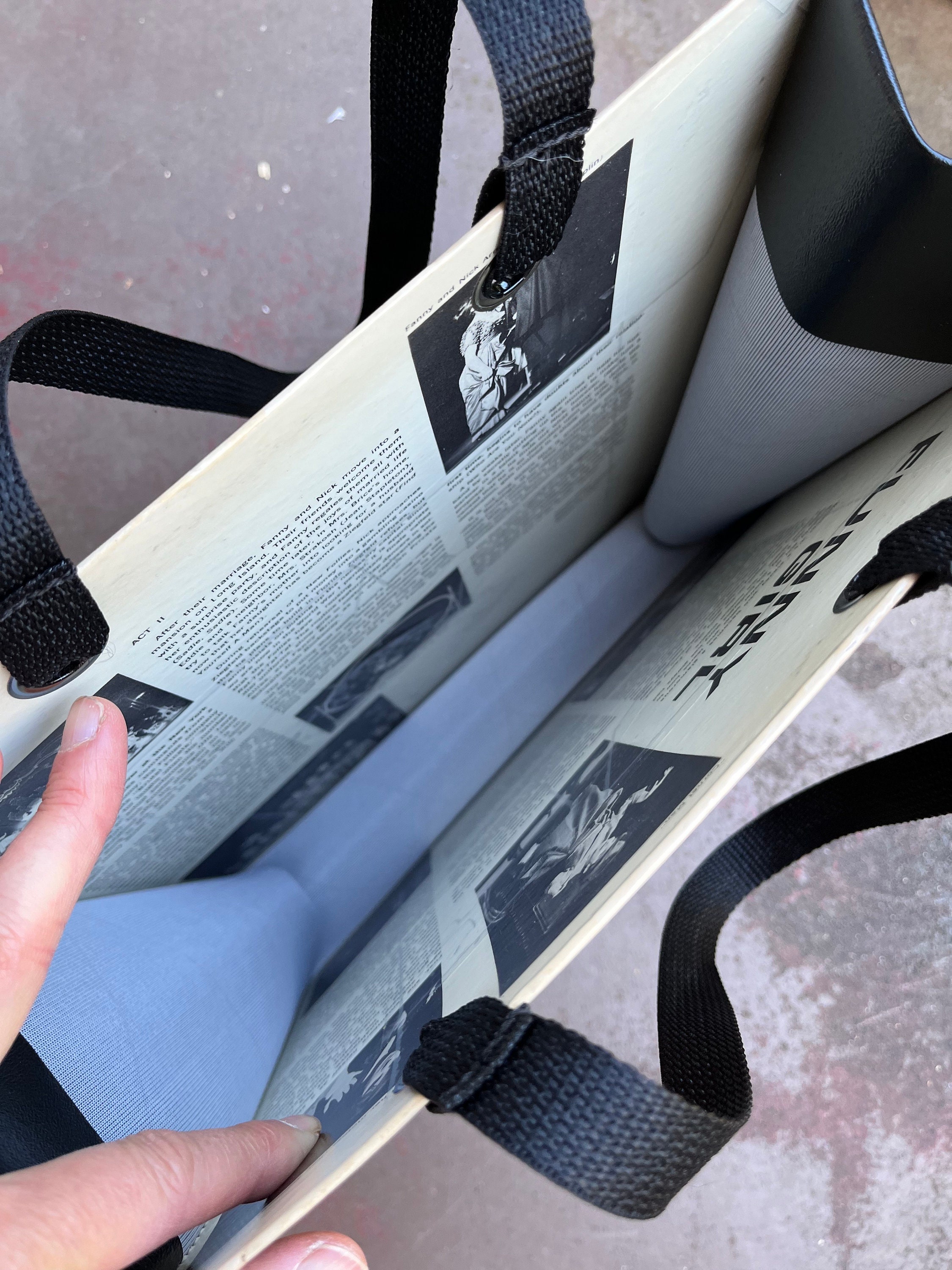 Record Album Tote Bag | Recycled Record Handbag | Funny Girl - Etsy