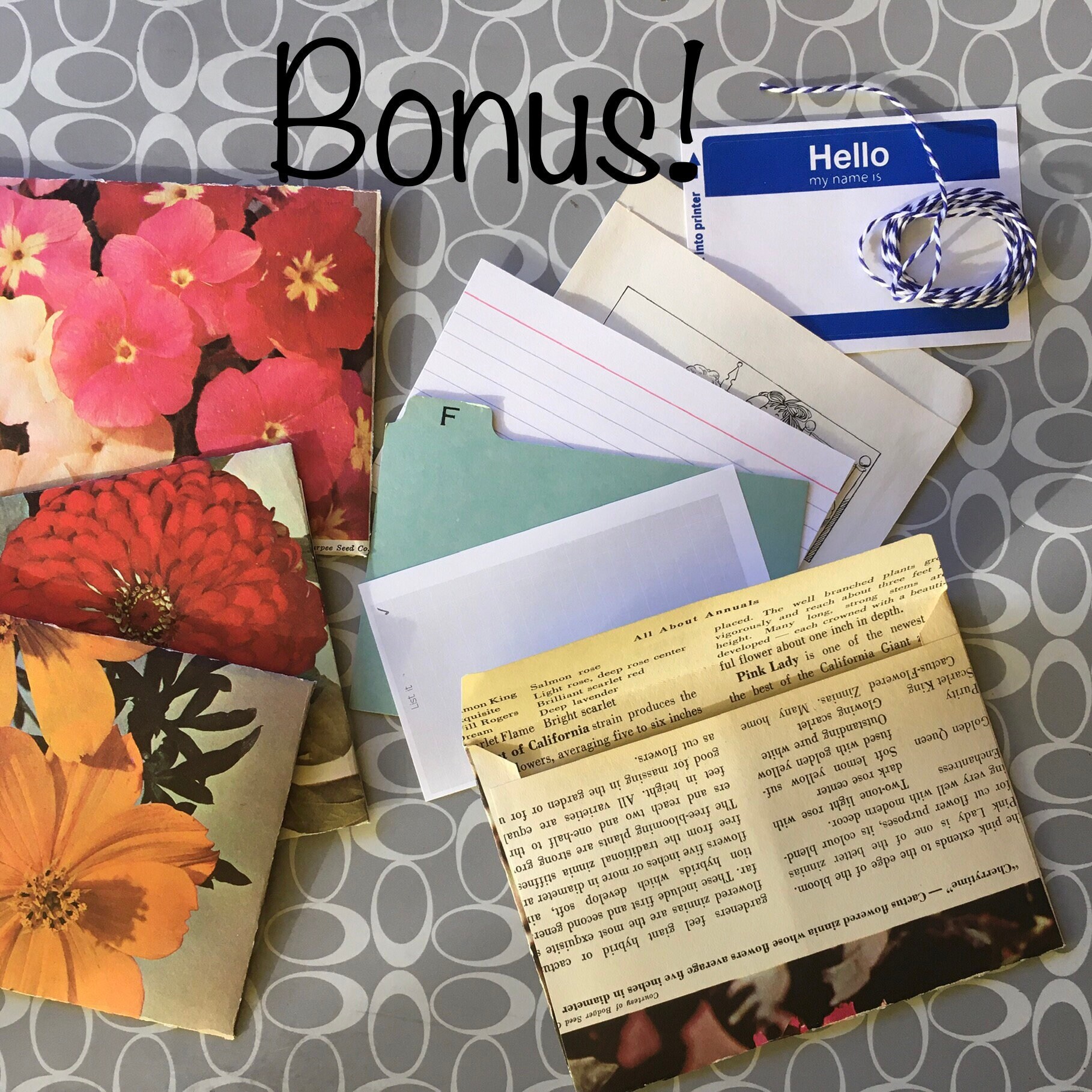 手作りマザーグースジャンクジャーナルシグネチャー：ヴィンテージ