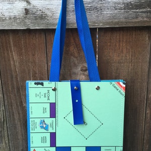 Bolso de mano con tablero de juego / Tablero de juego reutilizado