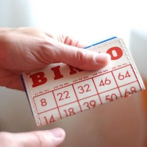 BINGO-portemonnee | Miniportemonnee | Portemonnee voor visitekaartjes | Creditcardportemonnee | Hergebruikt