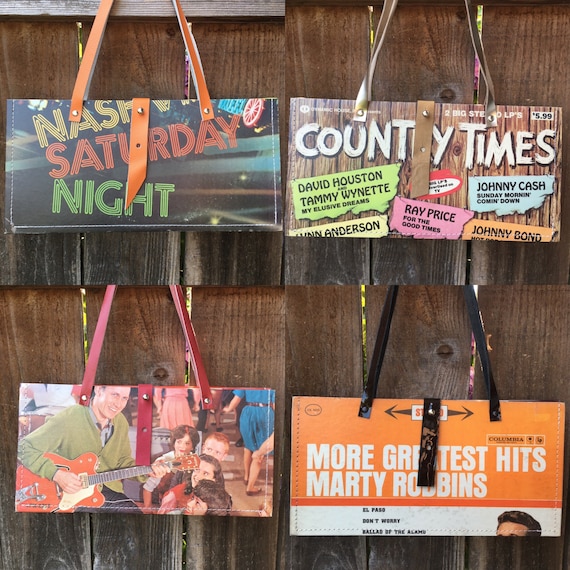 Record Album Handbag Recycled Record Cover Purse Vintage Country Album Bags Etsy