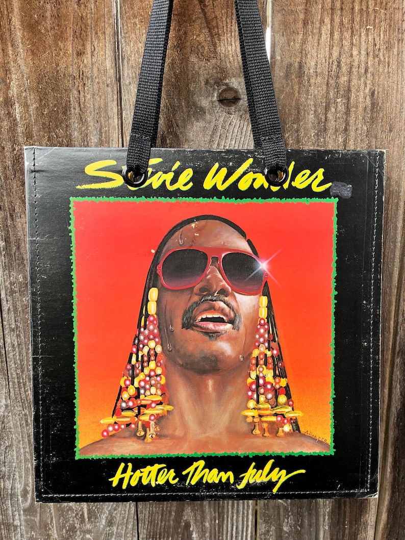 Record Album Tote Bag | Recycled Record Handbag | Stevie Wonder image 1