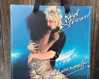 Record Album Tote Bag | Recycled Record Handbag | Rod Stewart