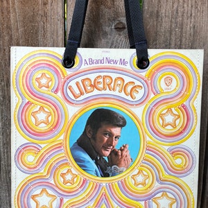 Record Album Tote Bag | Recycled Record Handbag | Liberace