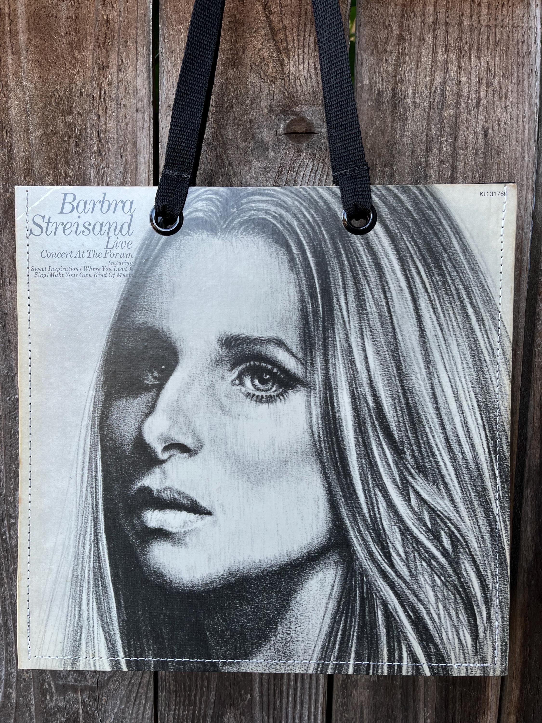 Record Album Tote Bag | Recycled Record Handbag | Barbra Streisand