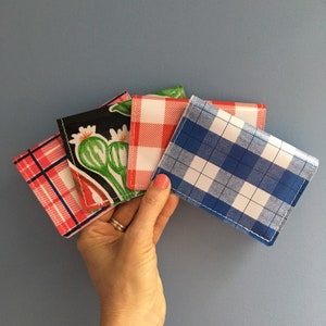 Portefeuille pour cartes de crédit | Grande | Porte-cartes de vaccination 4 x 3 | Protège-cartes de vaccination |  toile cirée