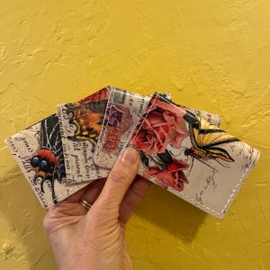 Billetera para tarjetas de crédito / Billetera con forma de mariposa / Billetera para tarjetas de presentación