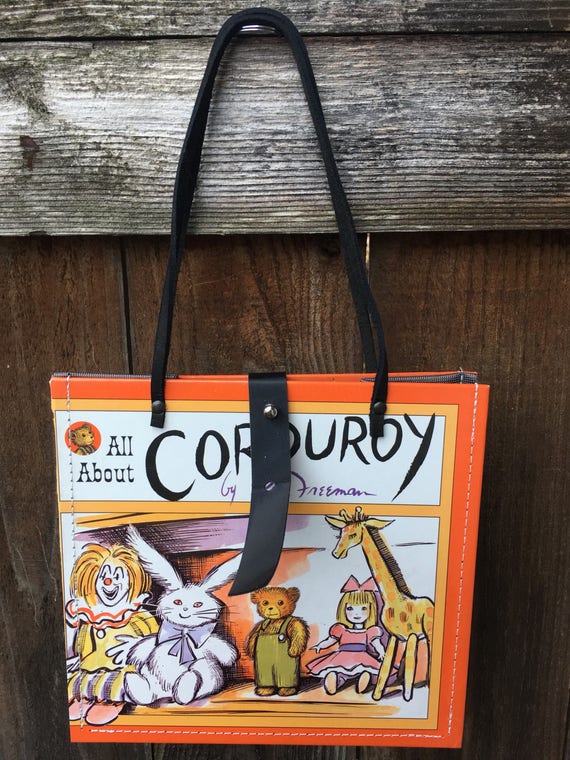 corduroy book bag