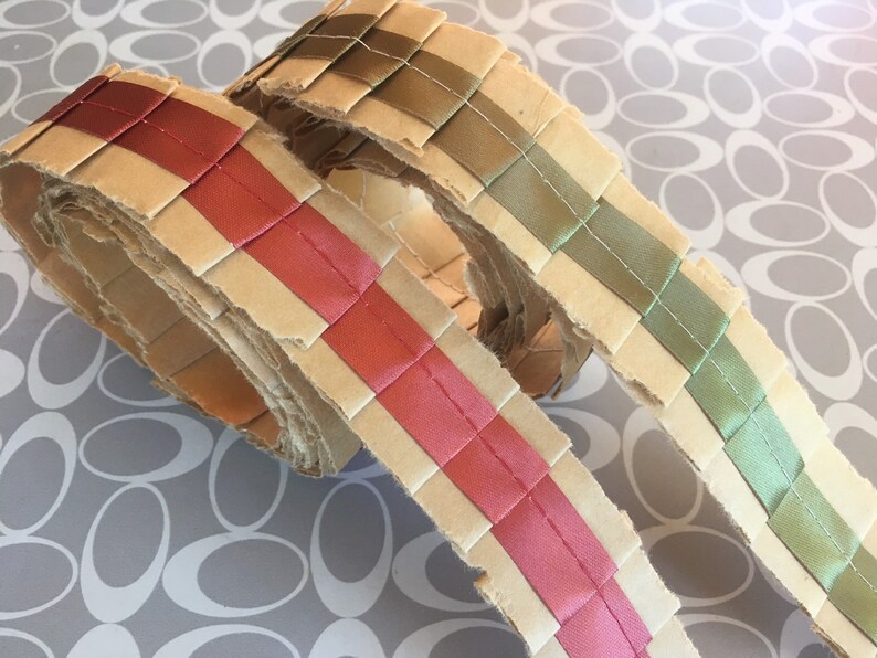Stitched Paper Ribbon Ruffled Paper Ribbon Stitched Paper - Etsy